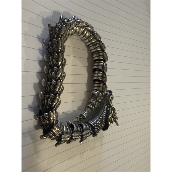 SOLID METAL CHINESE DRAGON BRACELET UNISEX‎ GIFT. - Picture 3 of 6